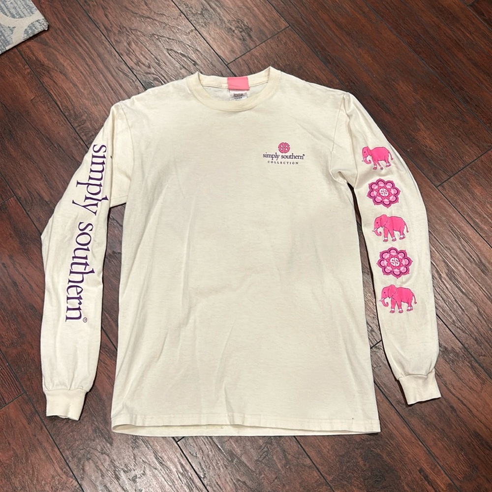 Simply Southern long sleeve shirt size small elephant mandala